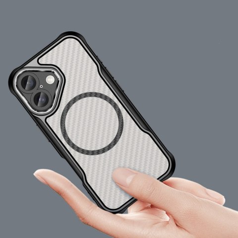Etui silikonowe Leading Series MagSafe do iPhone 16 Plus - czarne