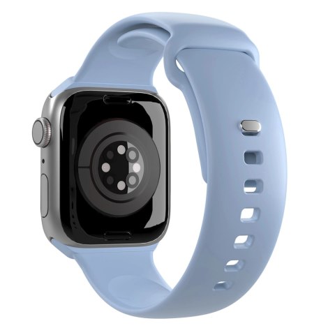 Pasek silikonowy Puro Icon do Apple Watch 42 / 44 / 45 / 49 mm - jasnoniebieski (2 szt.)
