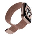 Pasek ze stali nierdzewnej Puro Milanese do Apple Watch 38 / 40 / 41 mm - różowy