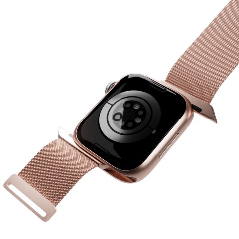 Pasek ze stali nierdzewnej Puro Milanese do Apple Watch 38 / 40 / 41 mm - różowy