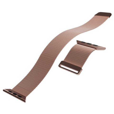Pasek ze stali nierdzewnej Puro Milanese do Apple Watch 38 / 40 / 41 mm - różowy