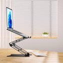 Podstawka pod laptopa, tablet Wozinsky WRS-CPY75DSB aluminiowa + Gratis! podstawka do smartfona - czarna