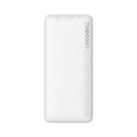 Powerbank Baseus Airpow 20W 10000mAh z kablem Baseus Simple Series USB-A - USB-C 30 cm - biały