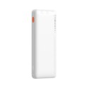 Powerbank Baseus Airpow 20W 10000mAh z kablem Baseus Simple Series USB-A - USB-C 30 cm - biały