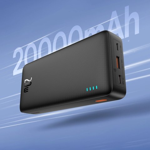 Powerbank Baseus Airpow 20W 20000mAh z kablem Baseus Simple Series USB-A - USB-C 50cm - czarny