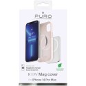 Etui silikonowe Puro Icon Mag MagSafe do iPhone 14 Pro Max - różowe