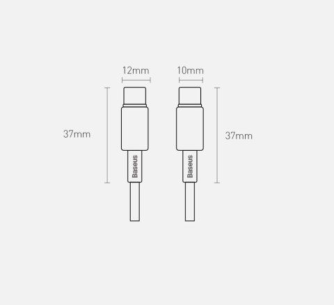 Kabel Baseus CATWJ-01 USB-C - USB-C PD QC 100W 5A 1m - czarny