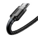 Kabel Baseus Cafule Cable CAMKLF-CG1 USB-A / micro USB 1.5A 2 m - czarno-szary