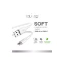 Kabel Puro Soft USB-A - USB-C 1,5m - biały