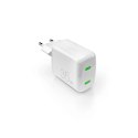Ładowarka sieciowa Puro MiniPro 35W GaN 2xUSB-C - biała