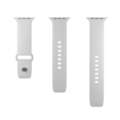 Pasek silikonowy Puro Icon do Apple Watch 38 / 40 / 41 mm - biały (2 szt.)