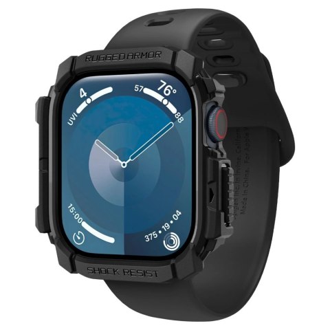 Etui Spigen Rugged Armor na Apple Watch 10 (42 mm) - czarne