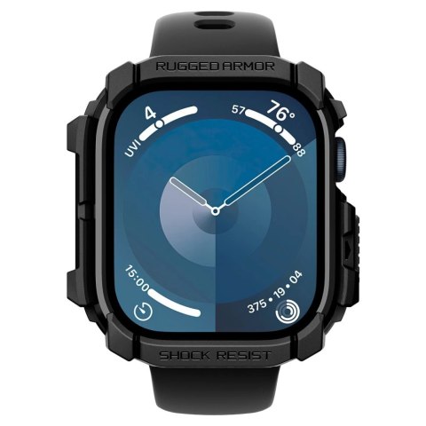 Etui Spigen Rugged Armor na Apple Watch 10 (42 mm) - czarne