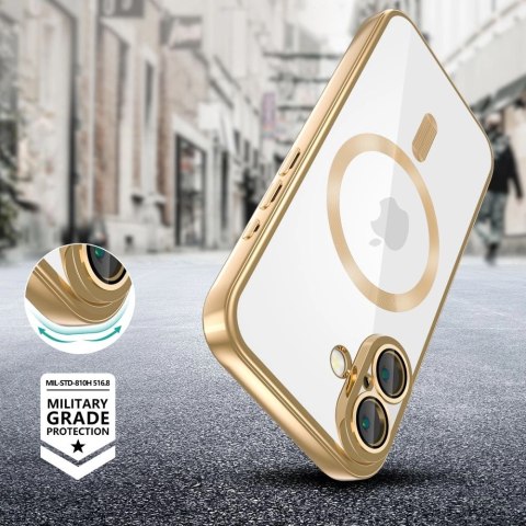 Etui Tech-Protect MagFlex MagSafe na iPhone 16 - złote