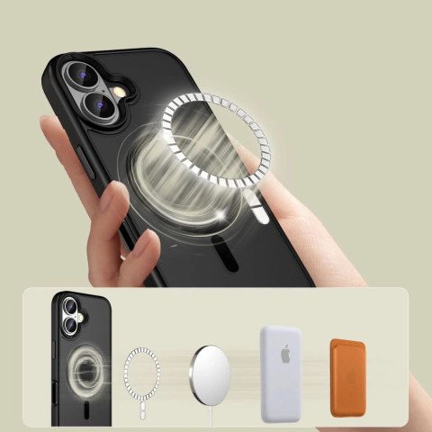 Etui Tech-Protect MagMat MagSafe na iPhone 16 - czarne