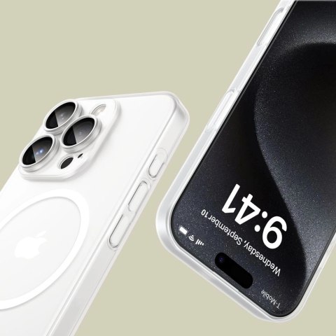 Etui Tech-Protect MagSlim MagSafe na iPhone 16 Pro Max - białe