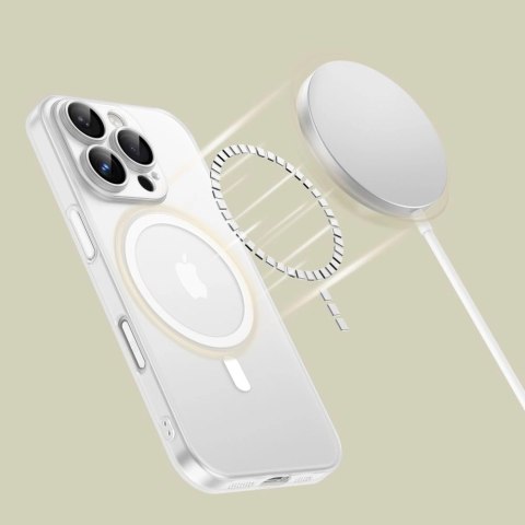 Etui Tech-Protect MagSlim MagSafe na iPhone 16 Pro - białe