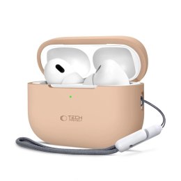 Etui Tech-Protect Silicone na Apple AirPods Pro 1 / 2 - beżowe