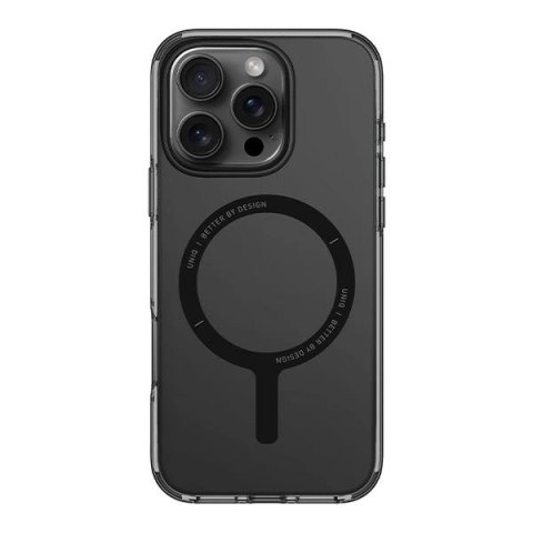 Etui UNIQ Clario Magclick Charging z MagSafe na iPhone 16 Pro -półprzezroczyste