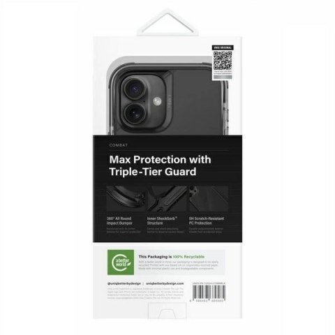 Etui UNIQ Combat Magclick Charging z MagSafe na iPhone 16 Plus - niebieskie