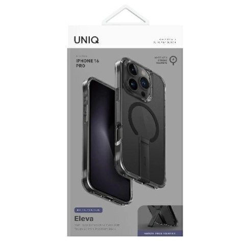 Etui UNIQ Eleva with Vertica Stand na iPhone 16 Pro - czarne