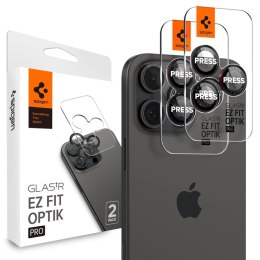 Szkło hartowane Spigen Optik Pro L-Series Glas.tR EZ Fit na aparat do iPhone 14 Pro / Pro Max / 15 Pro / Pro Max / 16 Pro / 16 P