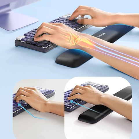 Ergonomiczna podkładka do klawiatury Ugreen LP699 - czarna