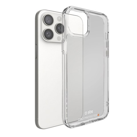 Etui SBS D3O do iPhone 15 Pro - przezroczyste