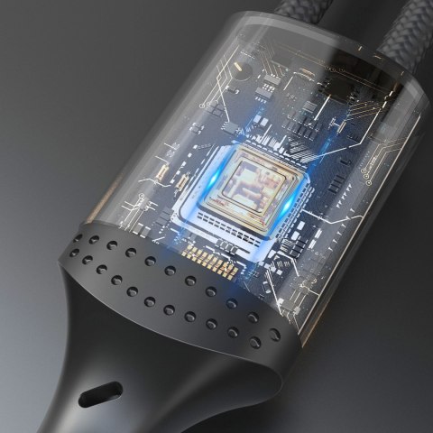 Kabel Dudao L3CL USB-C - Lightning 30W w oplocie 1,2m - czarny