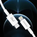 Kabel Dudao L6X USB-C - Lightning PD 20W 1m - biały