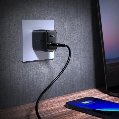 Ładowarka sieciowa Acefast A23 30W GaN USB-C US - czarna