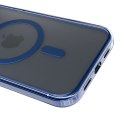 Etui 3mk Frosty MagCase Blue na Apple iPhone 12 Pro Max - przezroczyste