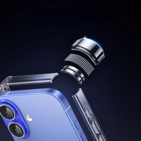 Etui Ugreen Bright Cushion CA101 na iPhone 16 Plus - przezroczyste