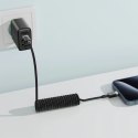 Kabel Acefast C14-03 USB-C - USB-C sprężynowy 480Mb/s 3A 1.2m - czarny