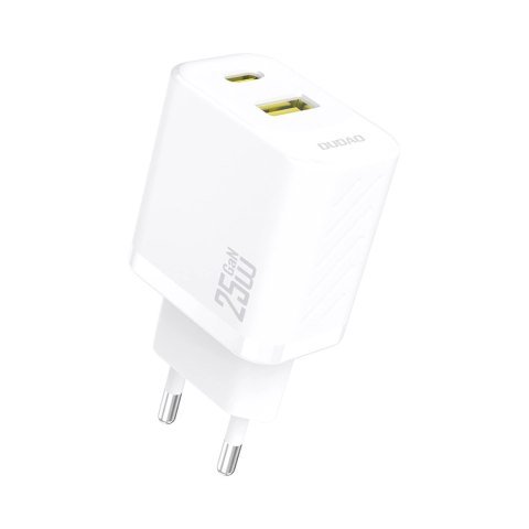 Ładowarka Dudao A26T GaN 25W USB-A, USB-C - biała
