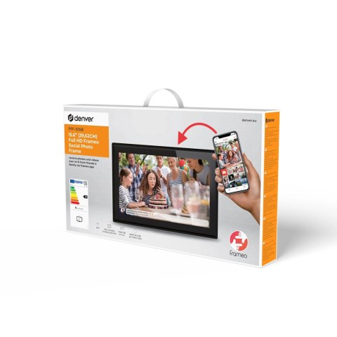 Ramka cyfrowa 15.6" Denver Frameo PFF-1515B - czarna