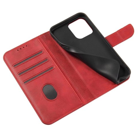 Etui Magnet Case z klapką do Samsung Galaxy S25 - czerwone