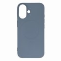 Etui Liquid Silicone Case MagSafe na Samsung Galaxy S25 - szare