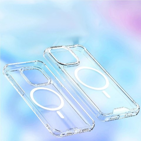Etui Wozinsky Clear Corner Case MagSafe na Samsung Galaxy S24 FE - przezroczyste