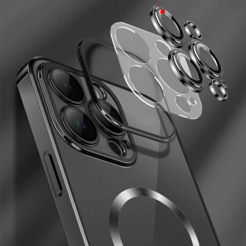 Etui Wozinsky Electroplated Magsafe na Samsung Galaxy S24 FE - czarne