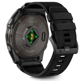 Pasek Tech-Protect Nylon na Garmin Fenix 5X / 5X PLUS / 6X / 6X PRO / 7X / 8 (51 mm) - czarne