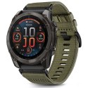 Pasek Tech-Protect Nylon na Garmin Fenix 5X / 5X PLUS / 6X / 6X PRO / 7X / 8 (51 mm) - zielone