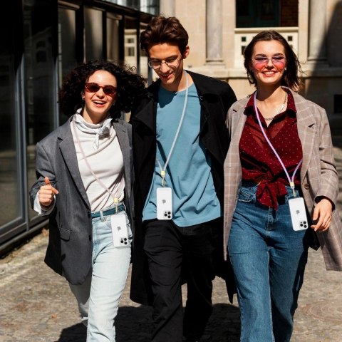 Smycz Tech-Protect C2S Rope Crossbody Strap - różowy