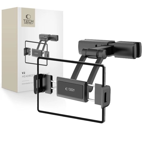 Uchwyt samochodowy Tech-Protect V2 na zagłówek - czarny
