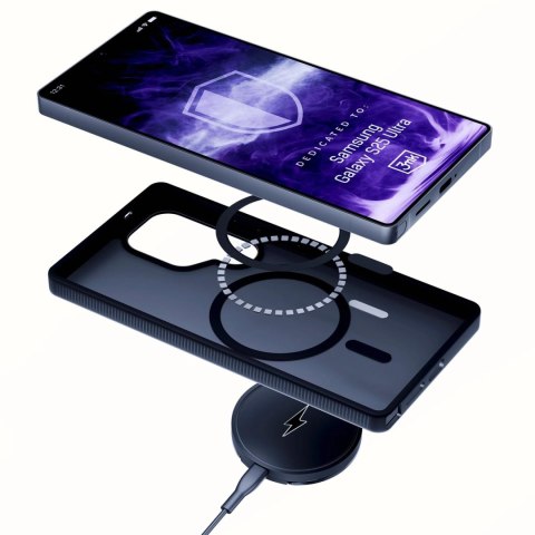 Etui 3mk Smoke MagCase na Samsung Galaxy S25 Ultra - czarne