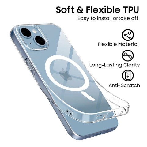 Etui Tech-Protect FlexAir MagSafe na iPhone 13 / 14 - przezroczyste