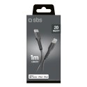 Kabel SBS TECABLELIGTC1K USB-C - Lightning 1m - czarny