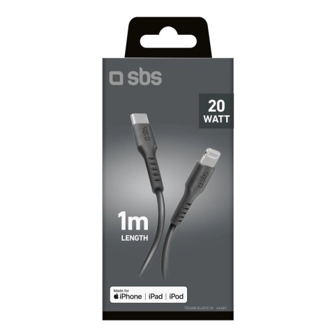 Kabel SBS TECABLELIGTC1K USB-C - Lightning 1m - czarny