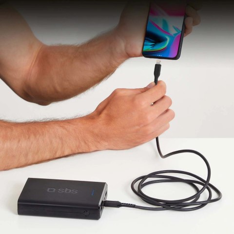 Kabel SBS TECABLELIGTC1K USB-C - Lightning 1m - czarny