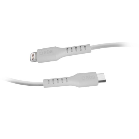 Kabel SBS TECABLELIGTC2W USB-C - Lightning 2 m - biały
